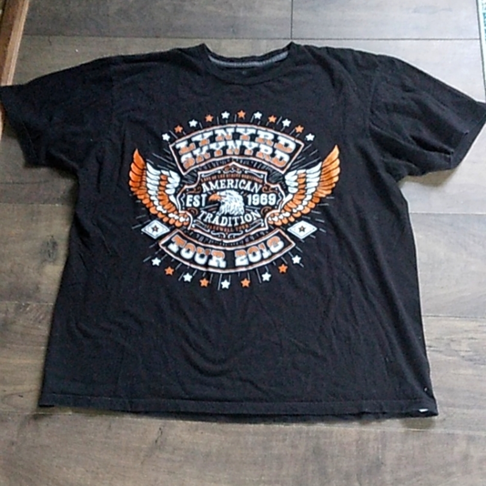 LYNRD SKYNRD 2018 FAREWELL CONCERT BLACK TEE MENS 2XL